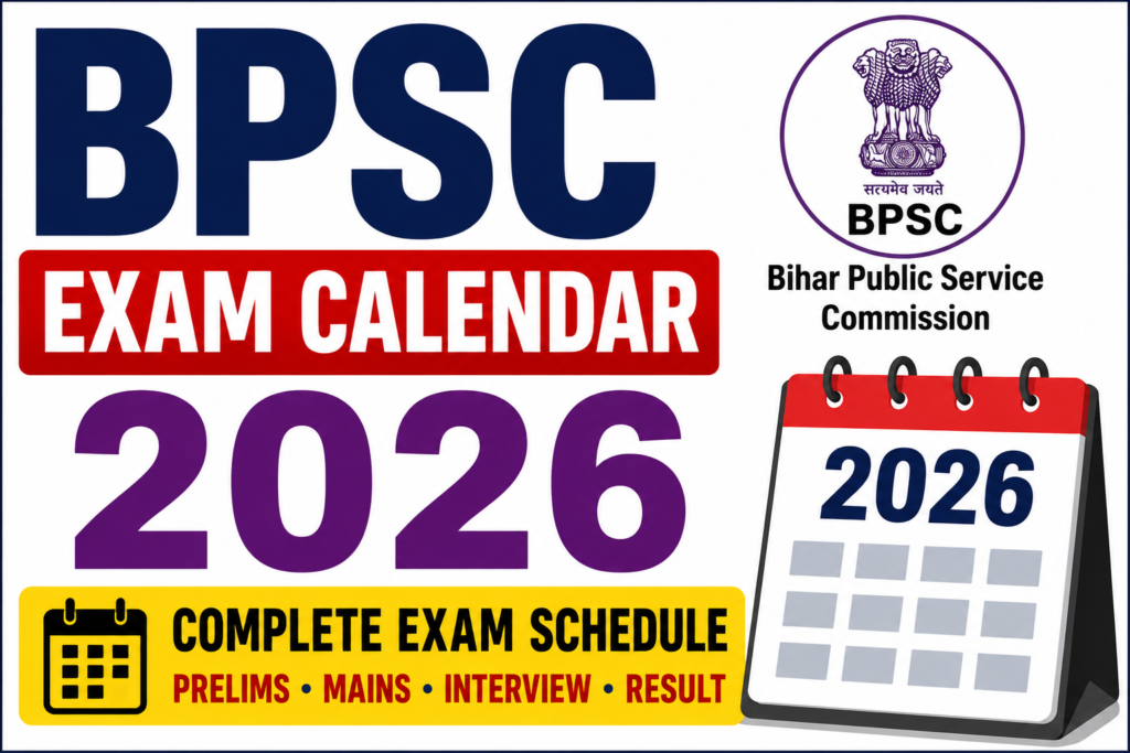 BPSC Exam Calendar 2026